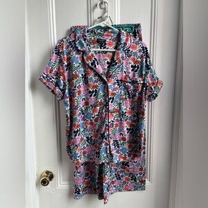 Kate Spade spring floral pj set size L